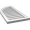 Ekena Millwork Quarter Round Top Left Surface Mount PVC Gable Vent w/ 2"W x 1-1/2"P Brickmould Frame, 16"W x 34"H GVPQL16X3402SN - alternate 3